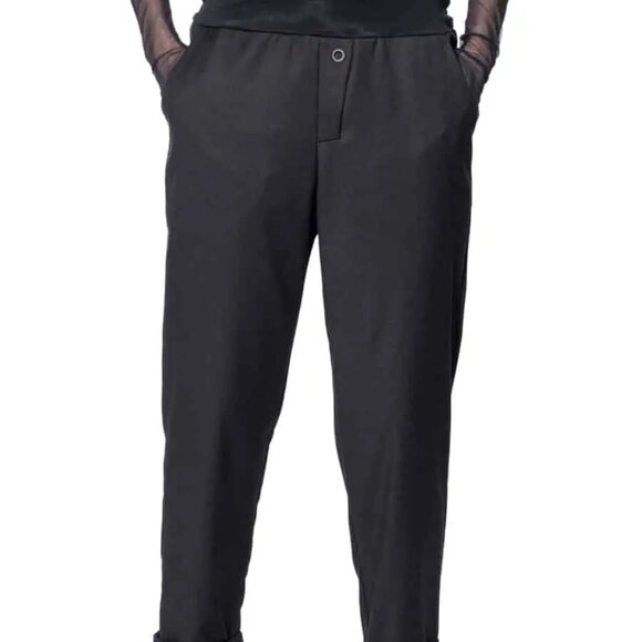 NEW! ART POINT AVANT GARDE LOOSE TAPERED LEG TROUSER PANTS KNIT WAISTBAND sz XL - Picture 1 of 6